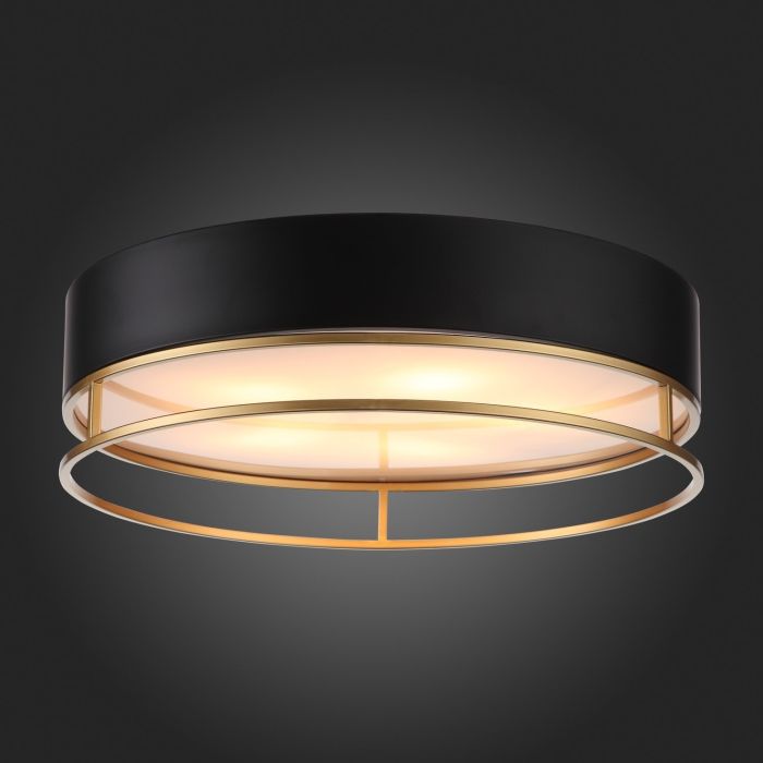 SL1127.432.05 Ceiling lamp ST-Luce Black, Matte Gold/White E27 5*40W