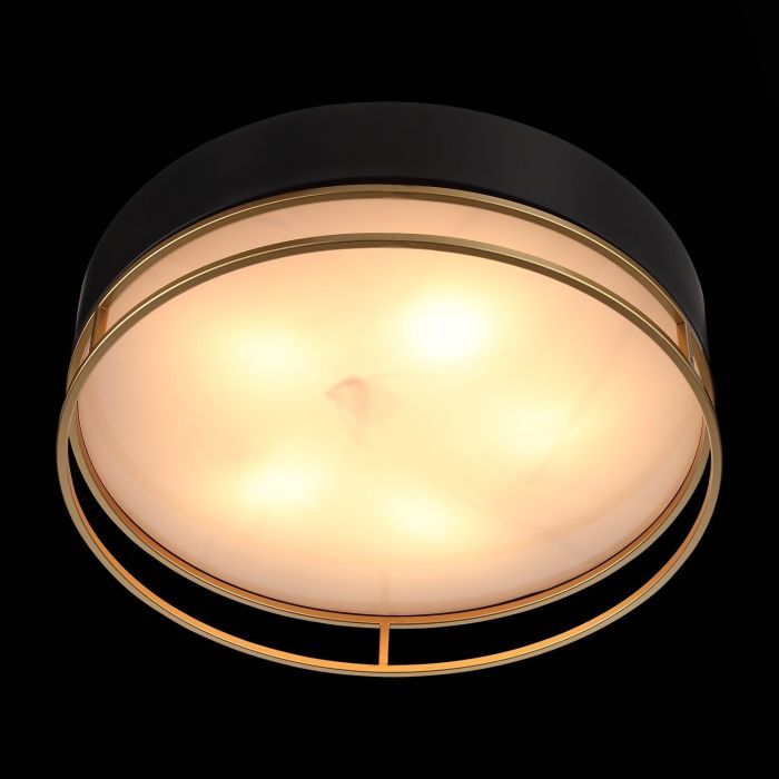 SL1127.432.05 Ceiling lamp ST-Luce Black, Matte Gold/White E27 5*40W