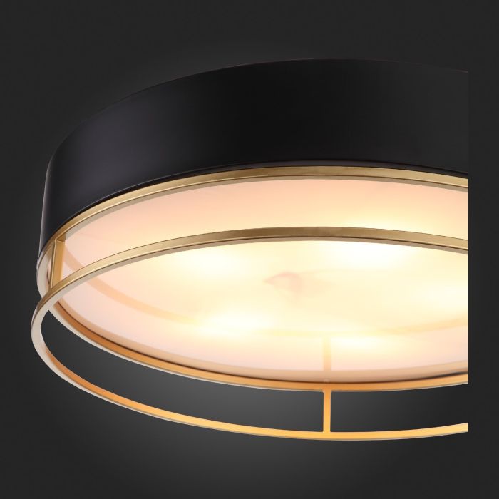 SL1127.432.05 Ceiling lamp ST-Luce Black, Matte Gold/White E27 5*40W