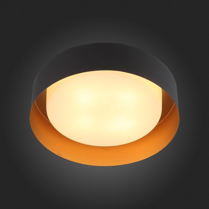 SL392.422.04 Ceiling lamp ST-Luce Black, Gold/White E14 4*40W