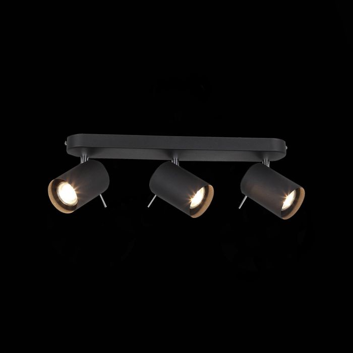 SL597.401.03 Spot ST-Luce Black, Chrome/Black GU10 LED 3*3W