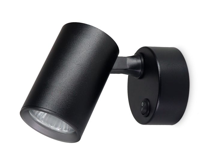 Surface mounted swivel spot with switch TA1292 BK black GU10 max 12W 87*55*138