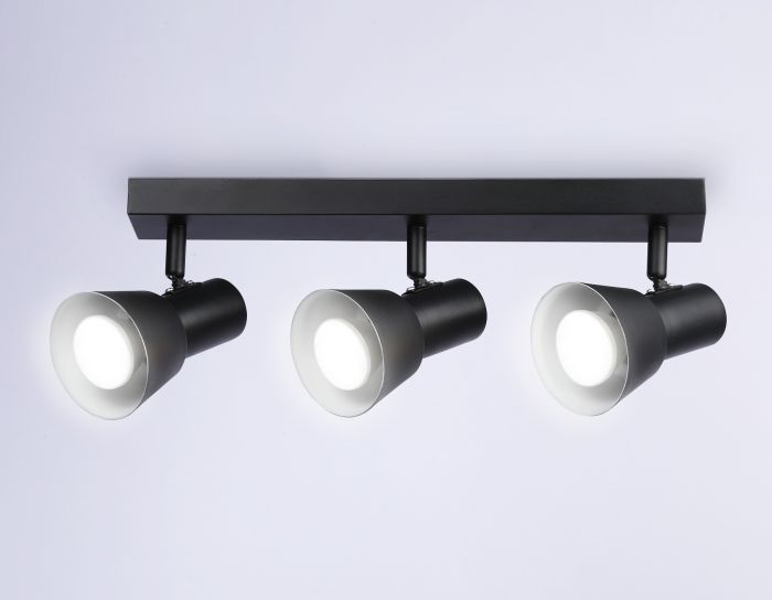 Overhead luminaire TA13122/3 BK/WH black/white GU10/3 max 12W 470*85*150