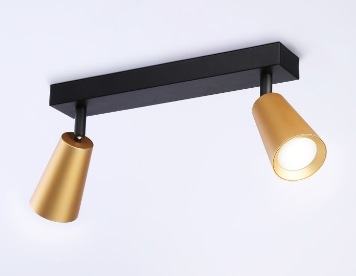 Overhead luminaire TA13146/2 BK/GD black/gold GU10/2 max 12W 295*60*130