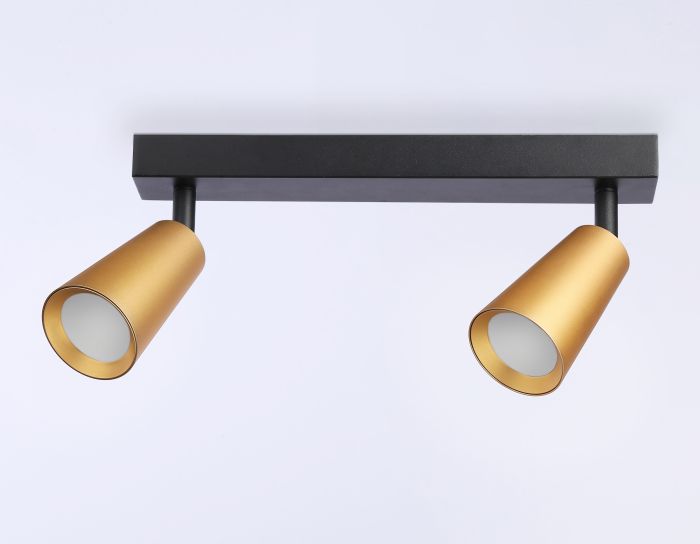 Overhead luminaire TA13146/2 BK/GD black/gold GU10/2 max 12W 295*60*130