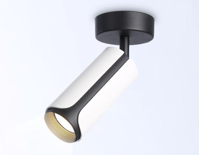 Surface mounted swivel spotlight with replaceable lamp TN51592 WH/BK white/black GU10 D58*195