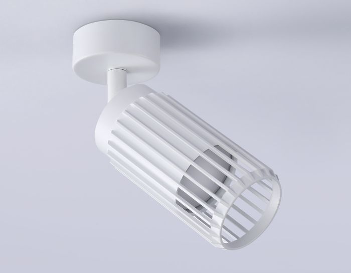 Surface mounted swivel spotlight with replacement lamp TN51677 WH white GU10 D60*120