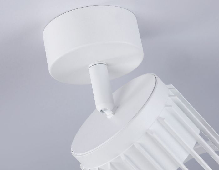 Surface-mounted rotary spot with replaceable lamp TN71157 WH white GX53 D100*125