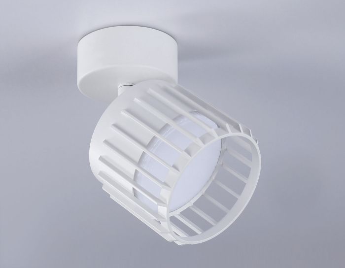 Surface-mounted rotary spot with replaceable lamp TN71157 WH white GX53 D100*125