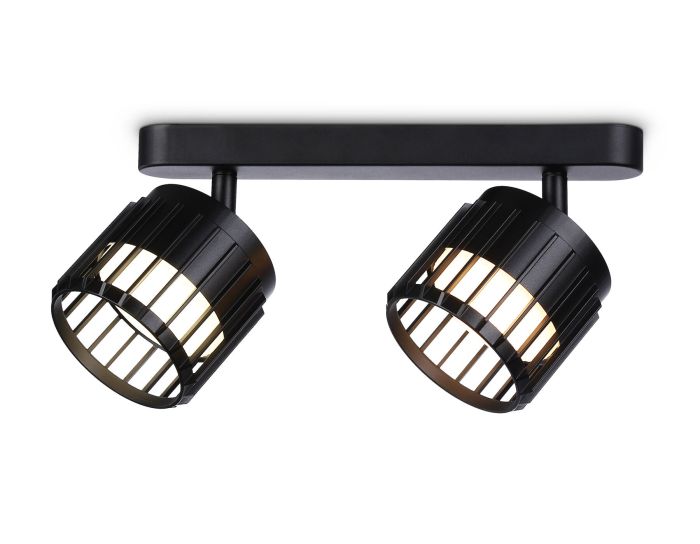 Wall and ceiling swivel spot with changeable lamp TN71163/2 BK black GX53/2 260*100*125