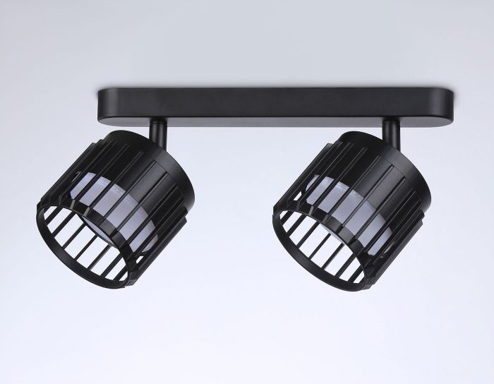 Wall and ceiling swivel spot with changeable lamp TN71163/2 BK black GX53/2 260*100*125