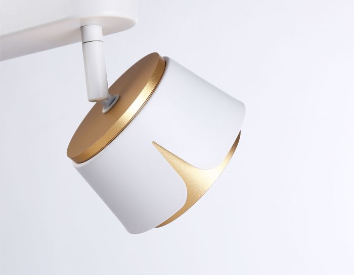 Wall and ceiling swivel spot with replaceable lamp TN71229/2 WH/GD white/gold GX53/2 220*100*147