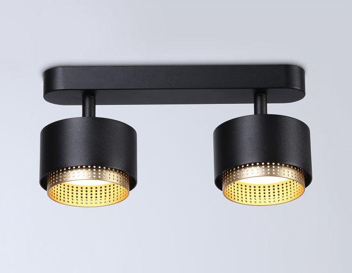 Overhead luminaire TN71288/2 BK/GD black/gold GX53/2 max 12W 270*95*137