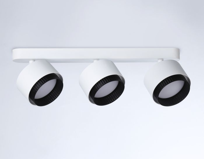 Overhead luminaire TN71291/3 WH/BK white/black GX53/3 max 12W 400*95*137