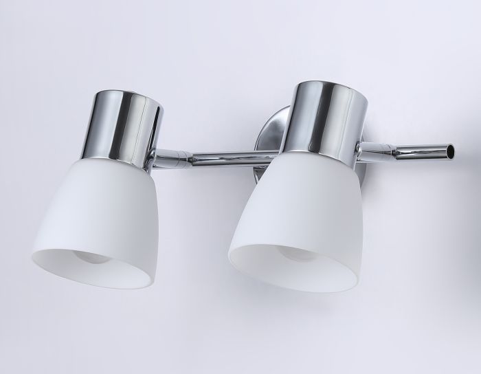 Wall and ceiling spot TR3963/2 CH/FR chrome/white matt E27*2 max 40W 200*105*200