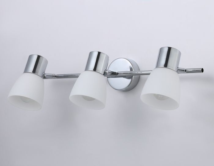 Wall and ceiling spot TR3965/3 CH/FR chrome/white matt E27*3 max 460*82*200