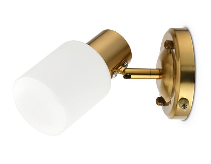 Overhead spot with switch TR3967 BS/FR brass/white matte E27 max 40W 140*80*194