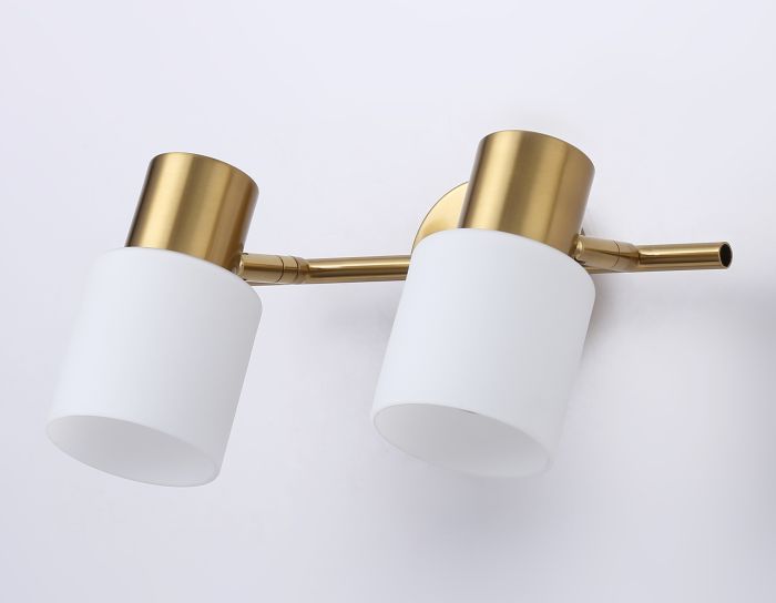 Wall and ceiling spot TR3969/2 BS/FR brass/white matte E27*2 max 40W 260*80*210