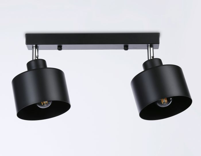 Loft style wall and ceiling spot TR8142/2 BK Black E27*2 max 40W 340*120*180